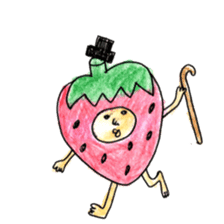 cute strawberry! sticker #5330170