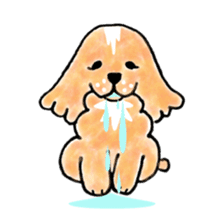 Marron of the American cocker spaniel sticker #5330860