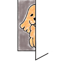 Marron of the American cocker spaniel sticker #5330891