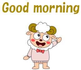 Conversation with sheep English sticker #5331053