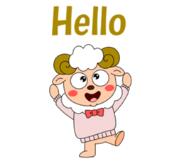 Conversation with sheep English sticker #5331054