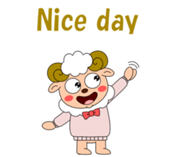 Conversation with sheep English sticker #5331056