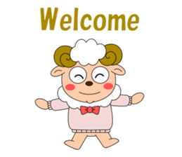 Conversation with sheep English sticker #5331057