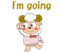 Conversation with sheep English sticker #5331058