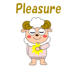 Conversation with sheep English sticker #5331060