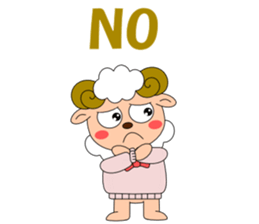 Conversation with sheep English sticker #5331061