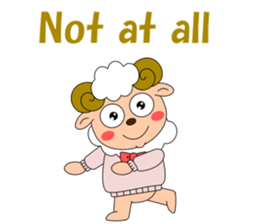 Conversation with sheep English sticker #5331062