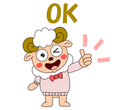 Conversation with sheep English sticker #5331063