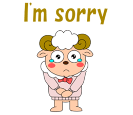 Conversation with sheep English sticker #5331064