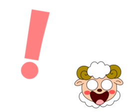 Conversation with sheep English sticker #5331067