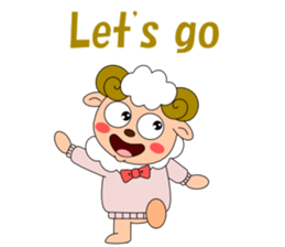 Conversation with sheep English sticker #5331068