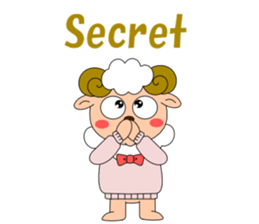 Conversation with sheep English sticker #5331072