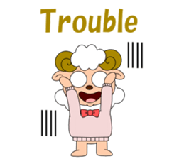 Conversation with sheep English sticker #5331076