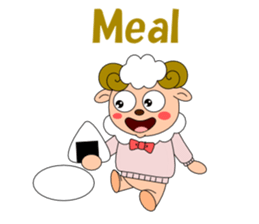 Conversation with sheep English sticker #5331081