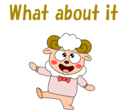 Conversation with sheep English sticker #5331086