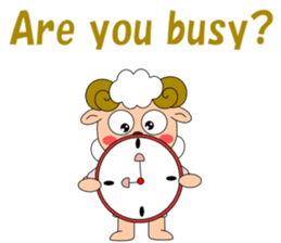 Conversation with sheep English sticker #5331088