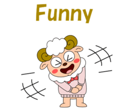 Conversation with sheep English sticker #5331089