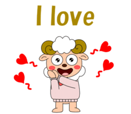 Conversation with sheep English sticker #5331090