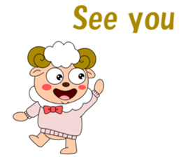Conversation with sheep English sticker #5331091
