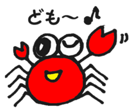 cute crabs sticker #5331556