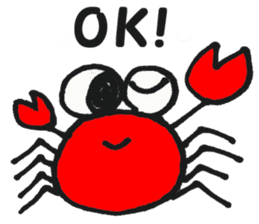 cute crabs sticker #5331578