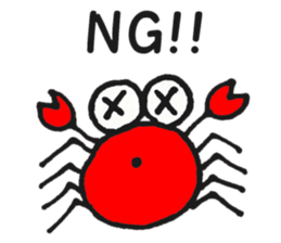 cute crabs sticker #5331579