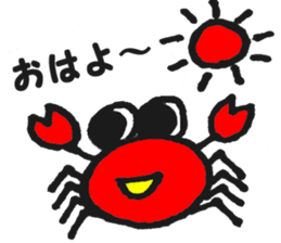 cute crabs sticker #5331582