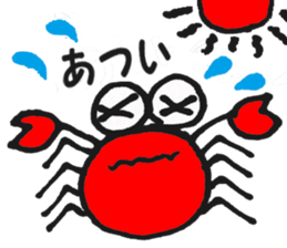 cute crabs sticker #5331583