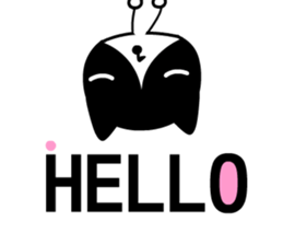 Musical note cat sticker #5332509