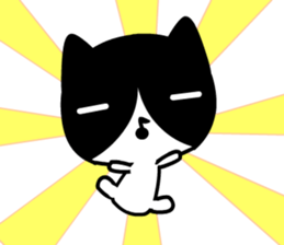 Musical note cat sticker #5332528