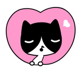 Musical note cat sticker #5332539