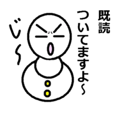 he is not snowman sticker #5333153