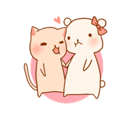 My Sleepy Cat & Chubby Bear sticker #5333231