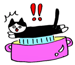 Cat in the pot sticker #5333902
