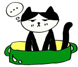 Cat in the pot sticker #5333919