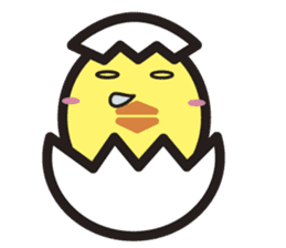 Daily daily life of the boiled egg sticker #5334264