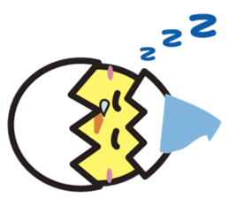 Daily daily life of the boiled egg sticker #5334265