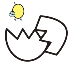 Daily daily life of the boiled egg sticker #5334279