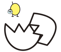 Daily daily life of the boiled egg sticker #5334279