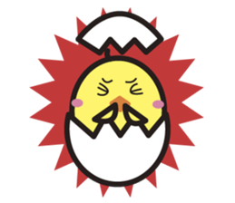 Daily daily life of the boiled egg sticker #5334281