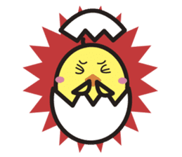 Daily daily life of the boiled egg sticker #5334281
