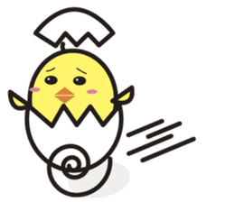 Daily daily life of the boiled egg sticker #5334282