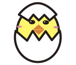 Daily daily life of the boiled egg sticker #5334289