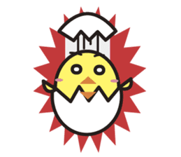 Daily daily life of the boiled egg sticker #5334290