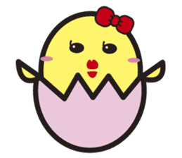 Daily daily life of the boiled egg sticker #5334294