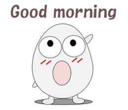Conversation with eggs English sticker #5334701
