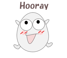 Conversation with eggs English sticker #5334705