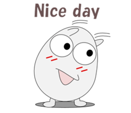 Conversation with eggs English sticker #5334707