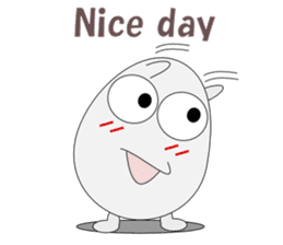 Conversation with eggs English sticker #5334707