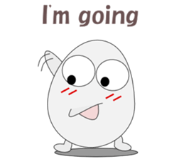 Conversation with eggs English sticker #5334708